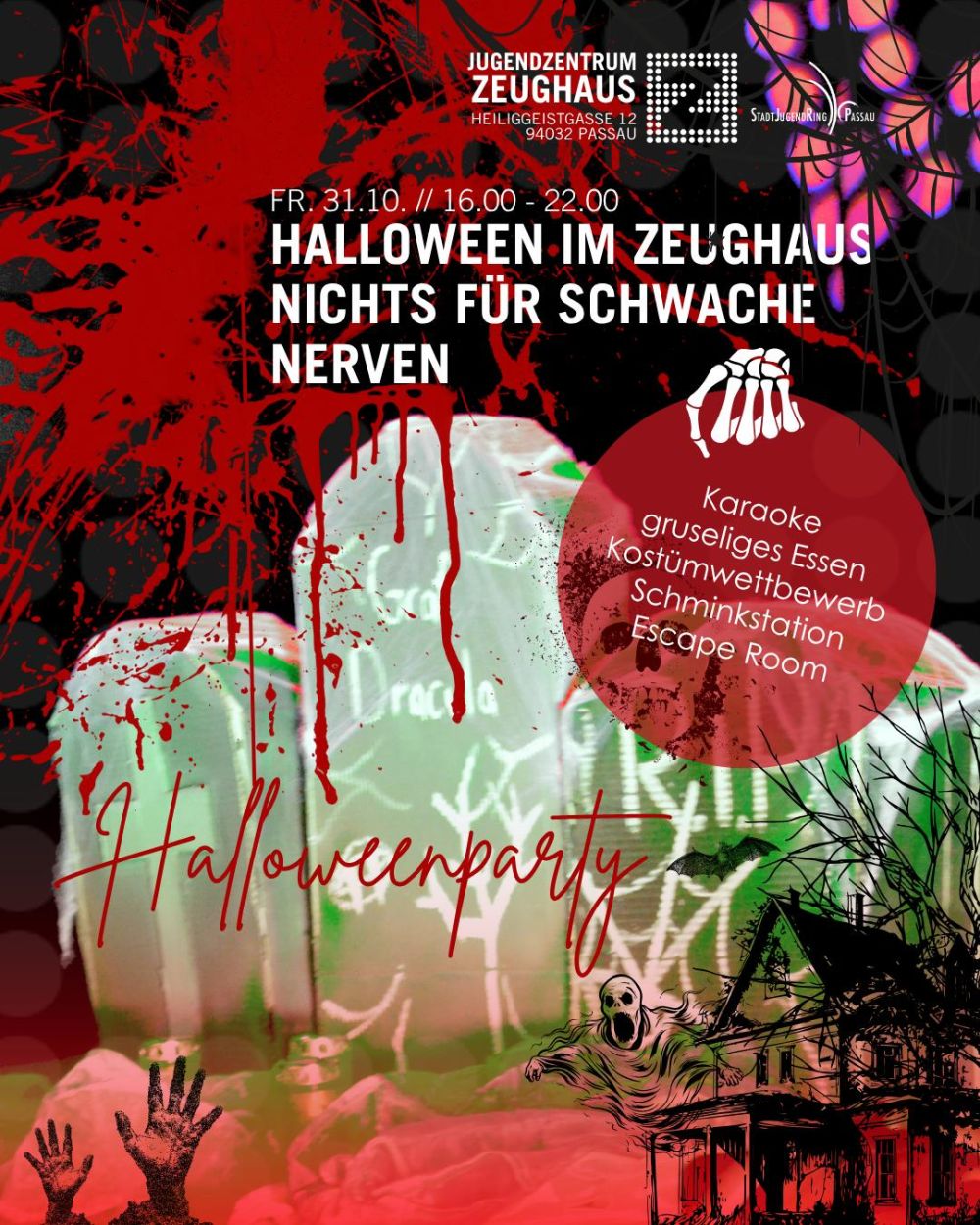 Du betrachtest gerade Nichts für schwache Nerven – Halloween im Jugendzentrum Zeughaus